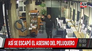 🚨 Escalofriante video: así fue cómo escapó el asesino de la peluquería de Recoleta