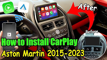 Aston Martin 2016-2023 Apple Carplay and Android Auto installation