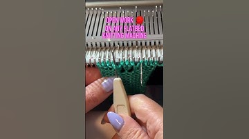 ‼️Easy knitting machine pattern 🧶 #machineknitting #knitting #knittingmachine #howto