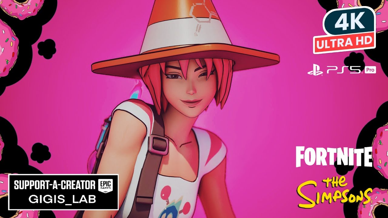 FORTNITE / THE SIMPSONS On PS5 PRO Gameplay JOSS Skin Showcase Review 4K HDR