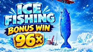 Ice Fishing 96X Lil Blues | HIGHLIGHTS #evolution #icefishing #casino 
