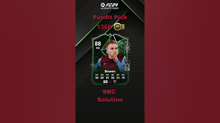 Premier League Pundit Pick Jarrod Bowen 88 EA Sports FC 24 SBC - Solution