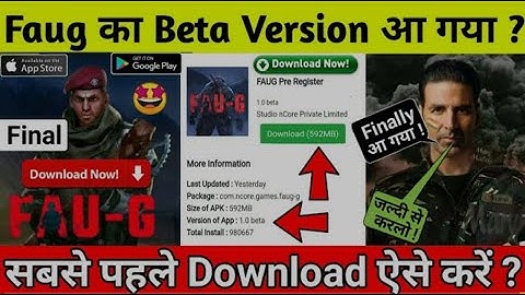 FAUG OFFICIALLY LAUNCHING DATE CONFIRMED | FAUG GAME RELEASE DATE | FAUG PRE REGISTRATION | #FAUG