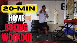 KILLER 20-Minute Home Boxing Workout