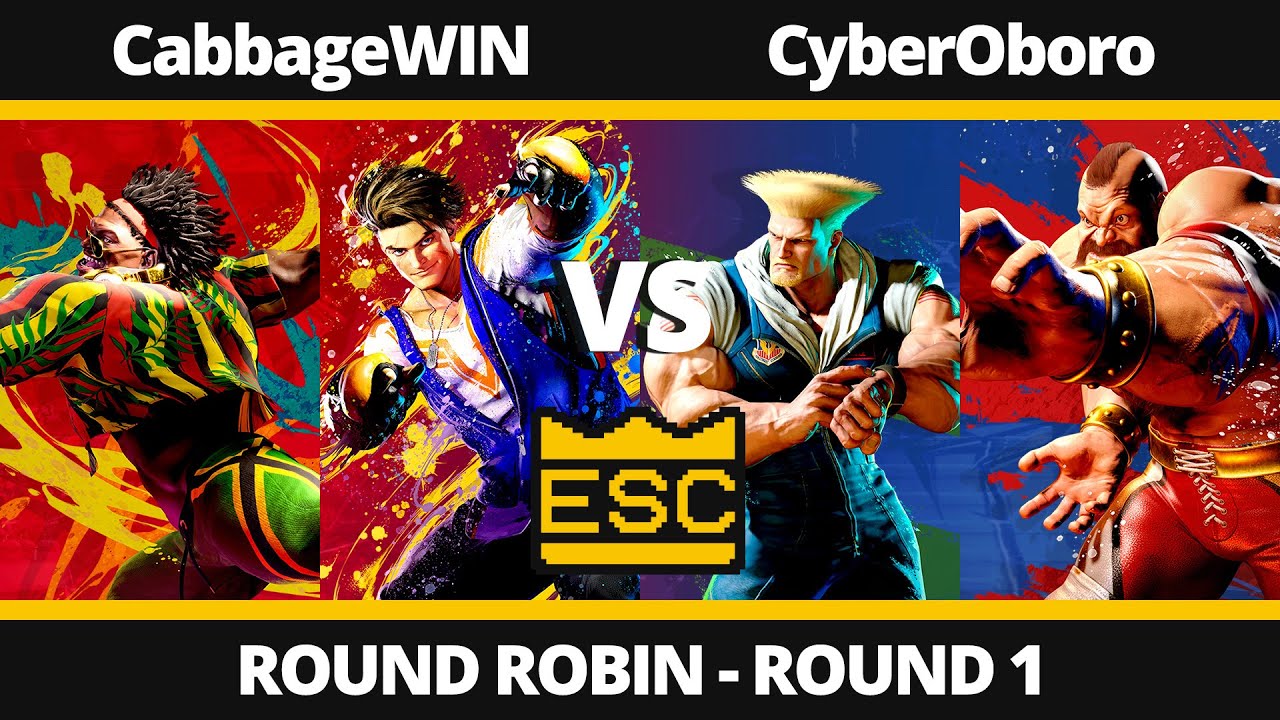 ESC 45 -EX- Round 1 - CabbageWIN (Luke, Dee Jay) Vs. CyberOboro (Zangief, Guile) - SF6 UK Tournament