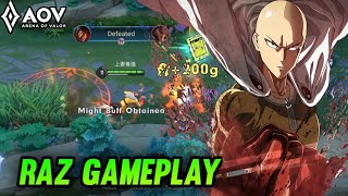 AoV : RAZ GAMEPLAY | COMBO FLICKER - ARENA OF VALOR | LIÊNQUÂNMOBILE | ROV | COT