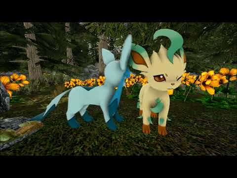 Glaceon’s gassy fun with Leafeon