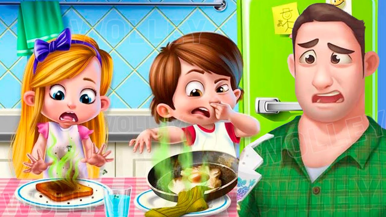 Daddy's Little Helper - Let’s Help Daddy Clean Up, Organize The Messy House, Fun Game for Kids