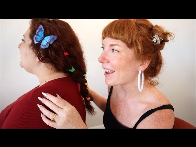 ASMR Girl in The Back Plays with Your Hair 🦋