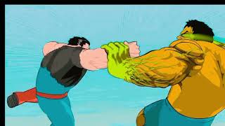 2 Super heros fighting unbelievable 😳 Hulk Vs Superman💪💪 Big fight 😍😍💥💥
