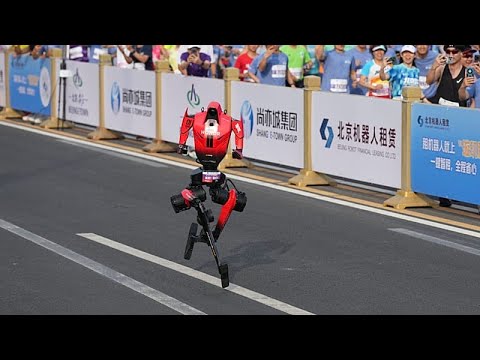 Humanoid robot smashes human half-marathon world record in Beijing race
