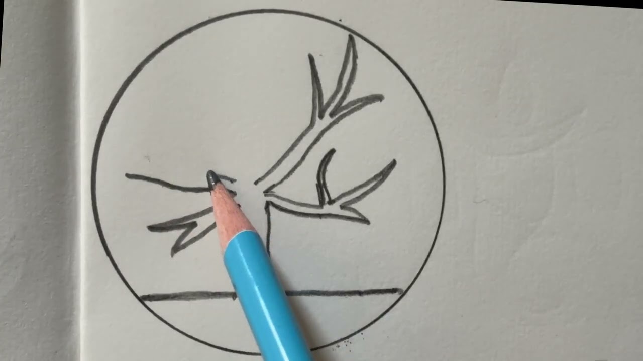 Dry tree drawing #Dry #drawing #bacho #bacho #drawingideas #art 