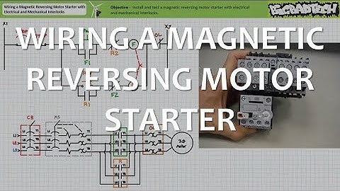 Wiring a Magnetic Reversing Motor Starter with Interlocks