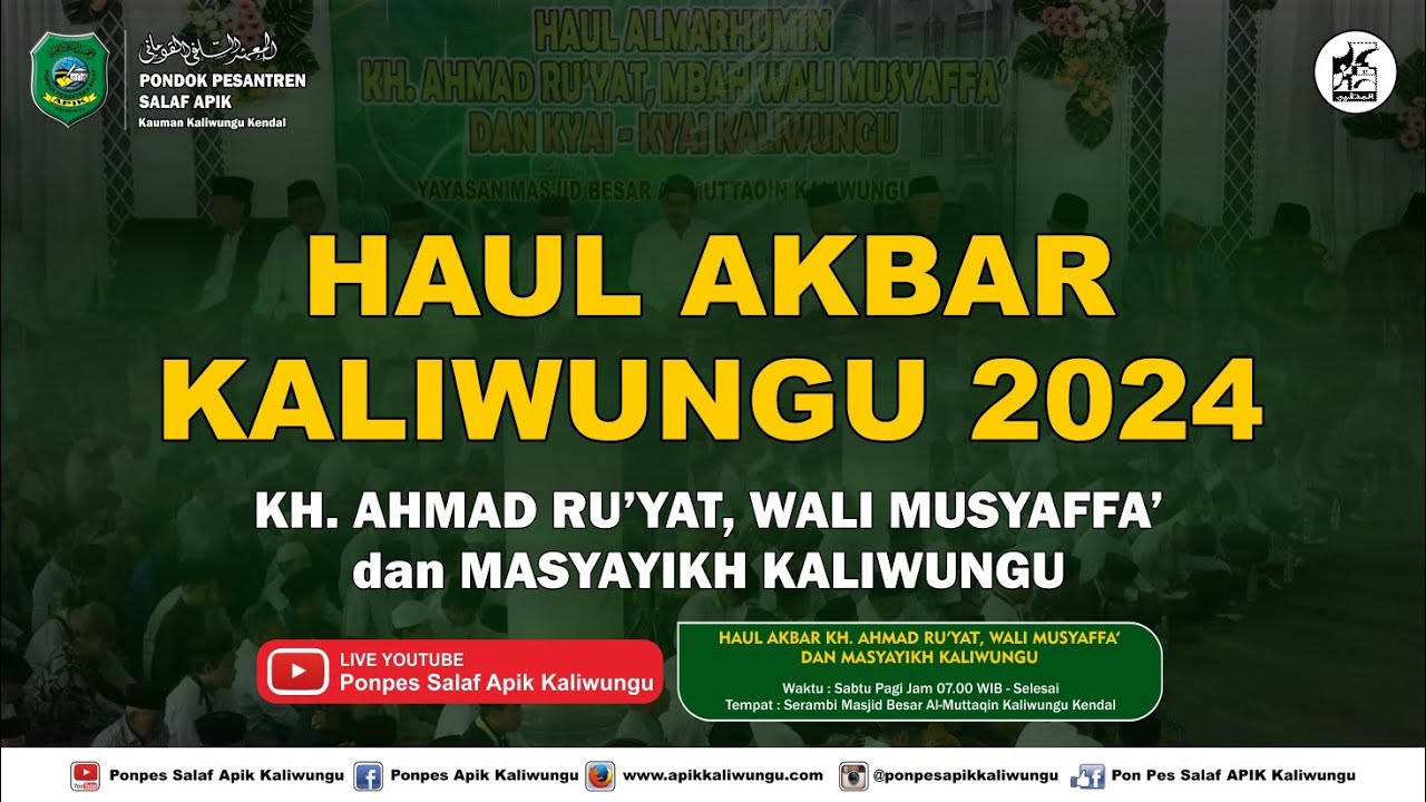 [LIVE] HAUL AKBAR KALIWUNGU 2024 || SABTU 12 OKTOBER 2024 M / 09 ROBI ...