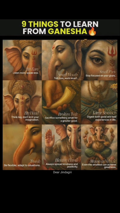 9 Things to learn from Bhagwan Ganesha 🔥 #dearjindagiii #shorts #viral #trending #fyp #ganesh