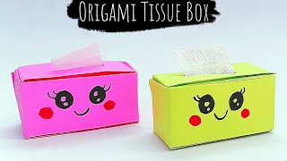 ORIGAMI Tissue Paper Box | Easy Paper Craft Idea for Kids