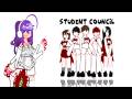 All of the Student Council in my Upcoming Series! (Lovesick! 🫀)
