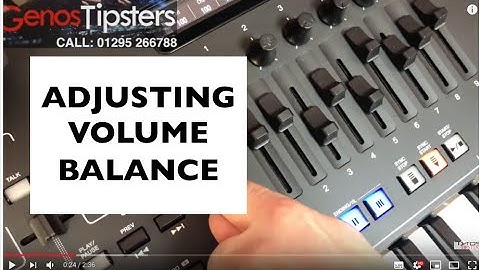 How to adjust the volume balance on Yamaha Genos keyboard
