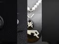 Carmelita Burns Smoky Quartz Teardrop MOP Pegasus Necklace Sterling 18 in