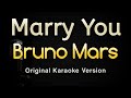 Marry You - Bruno Mars Karaoke Songs With Lyrics - Original Key