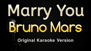 Video thumbnail of "Marry You - Bruno Mars (Karaoke Songs With Lyrics - Original Key)"