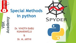 Special Methods in Python by Dr. M. Arthi