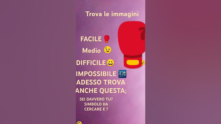 Dopo che hai finito.a, vai dai commenti
