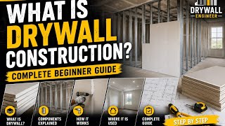 What is Drywall Construction? Complete Beginner Guide (2026)