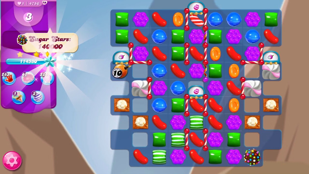 Candy Crush Saga - Level 4756 - No boosters ☆☆☆ HARD