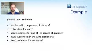 Recording: Multiword expressions in the Ekilex data model
