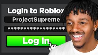 YOU CAN LOGIN TO MY ROBLOX ACCOUNT..