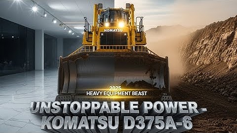 Meet the 2025 Komatsu D375A-6 | The Bulldozer That Moves Mountains!
