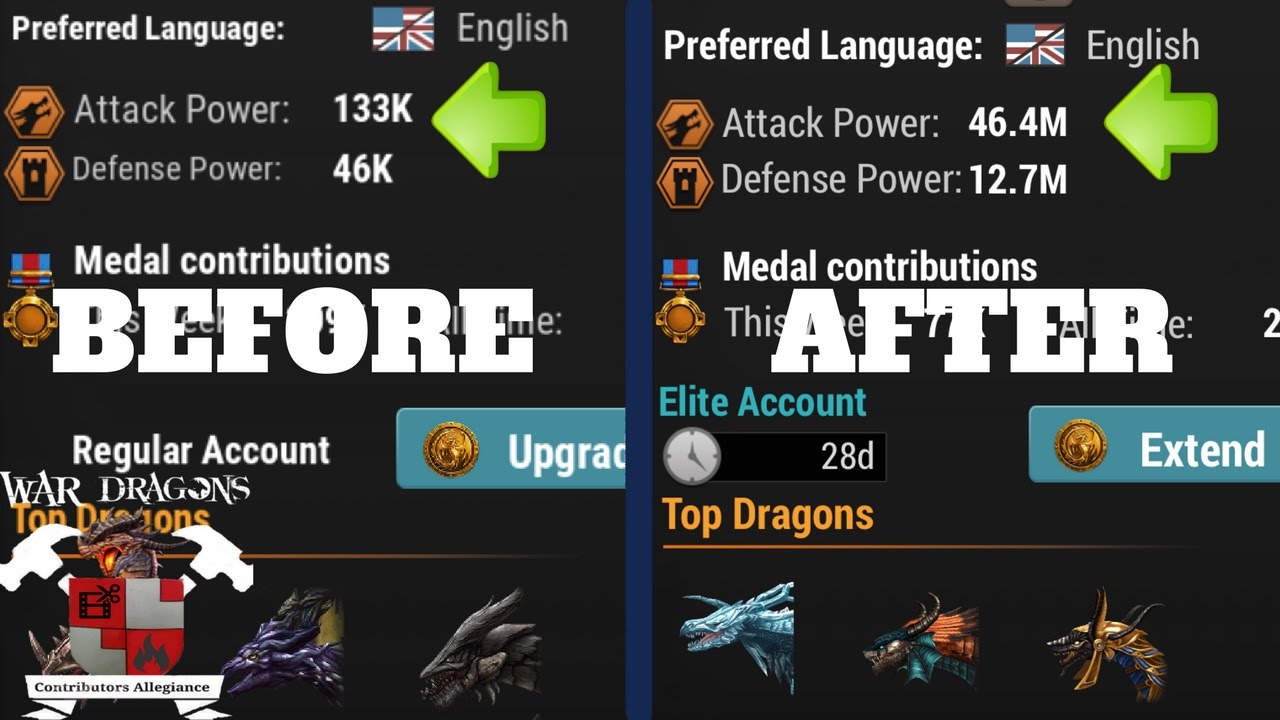 War Dragons Xp Chart