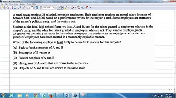 AP Stats Semester Exam Q4