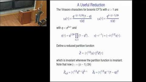 Christoph Keller - Constraints on 2d CFT partition functions