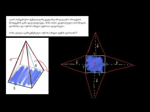 ამოცანა ზედაპირის ფართობზე