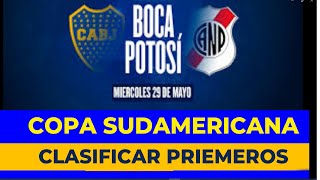 QUE DEBERIA PASAR PARA QUE BOCA SE CLASIFIQUE PRIMERO EN LA COPA SUDAMERICANA