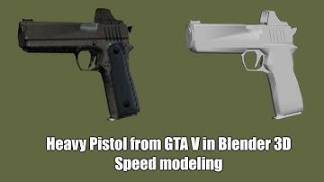 Heavy Gun from GTA V speed modeling (Blender 3D) #1