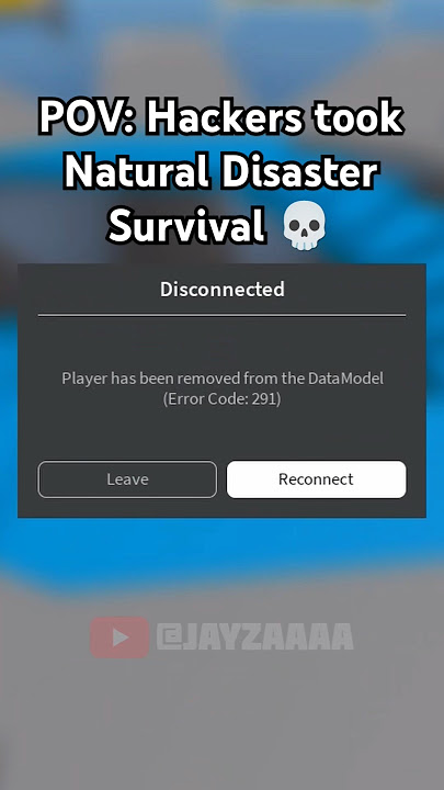 POV: Hackers in Natural Disaster Survival 💀 #roblox #hacker #shorts