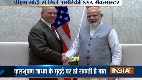 PM Modi and Ajit Doval meet US NSA HR McMaster in Delhi