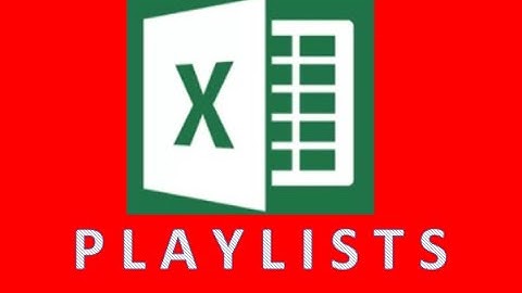 Playlist de vídeos do canal com EXCEL