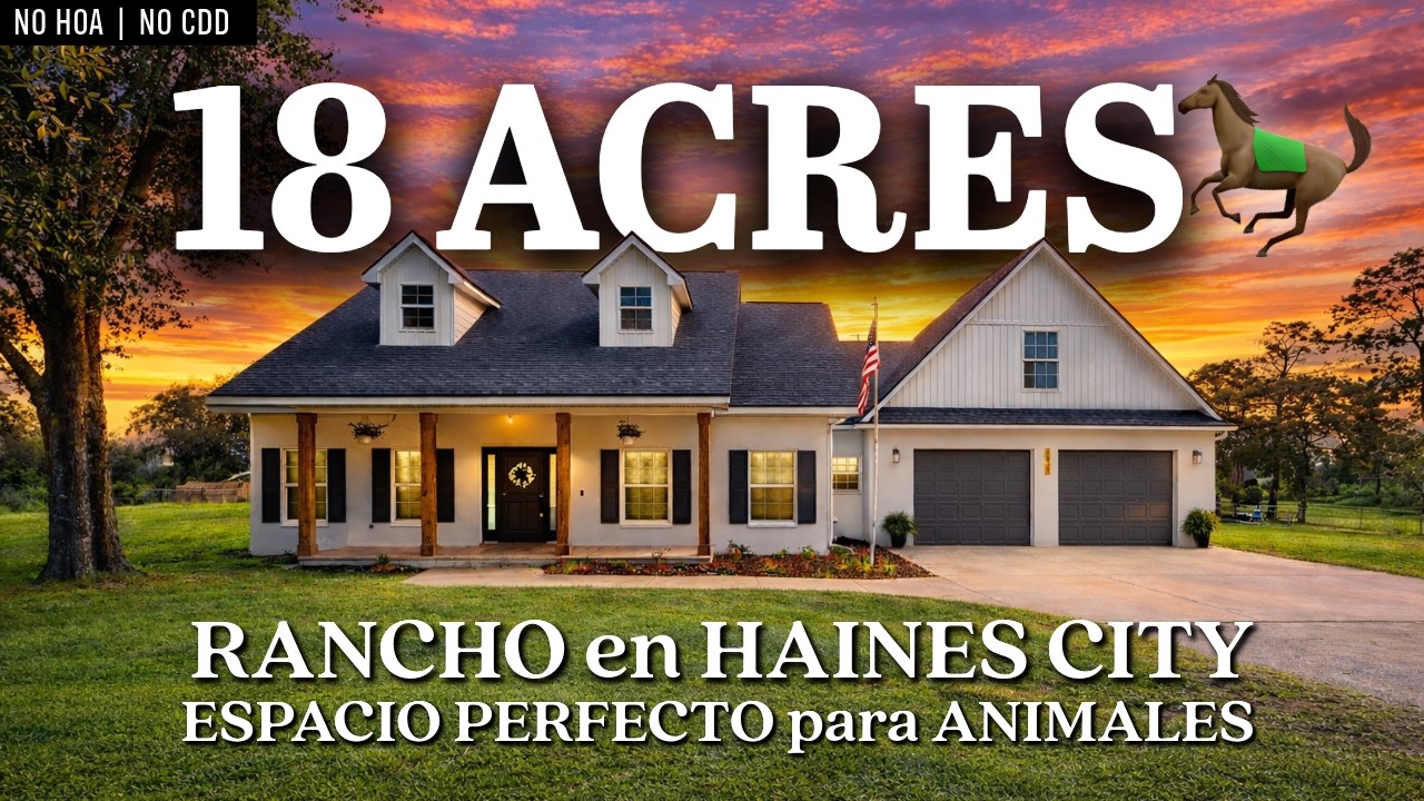 ¡Casi 18 ACRES De Libertad en Haines City, FL!😱🔥 FINCA SIN HOA | ANIMALES y Agricultura permitidos🐎