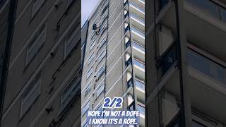 #abseiling #rope #descending #windowcleaning #concrete #repairing #idontknowwhy #I’m #guessing