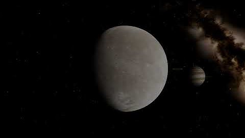 Jupiter Moon GANYMEDE. SPACE ENGINE.
