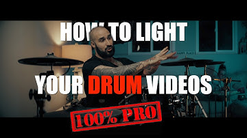 HOW TO LIGHT YOUR DRUM VIDEOS LIKE A PRO + DRUM COVER TO THE NEXT LEVEL