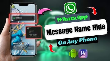 How to Hide WhatsApp Sender Name from Notification | WhatsApp message Name Hide