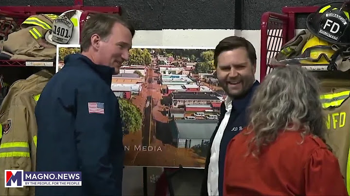 VP JD Vance briefed by Gov Glenn Youngkin on Hurricane Helen Response in Damascus, Virginia