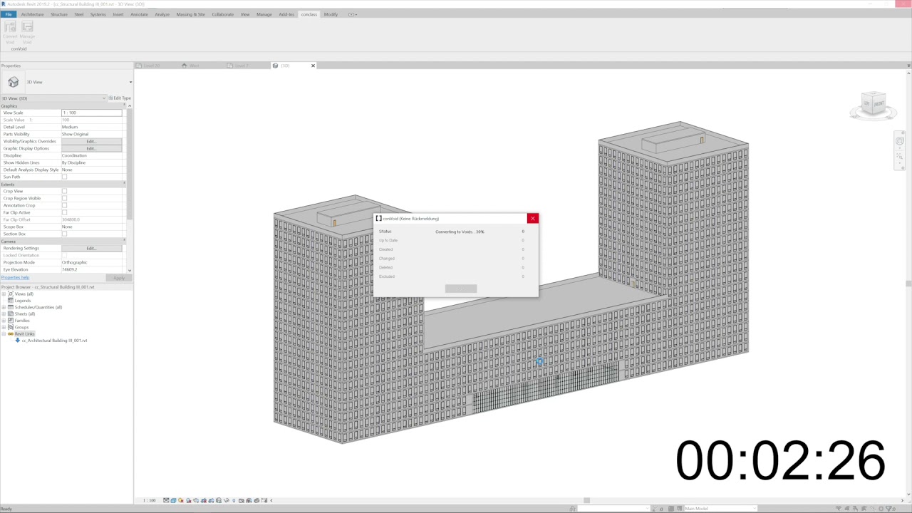 conVoid - Convert more than 3000 Windows and Doors to Structural Openings in just 6 Minutes