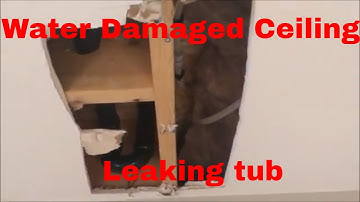 #04 Tub overflow leak fixed and drywall repaired.