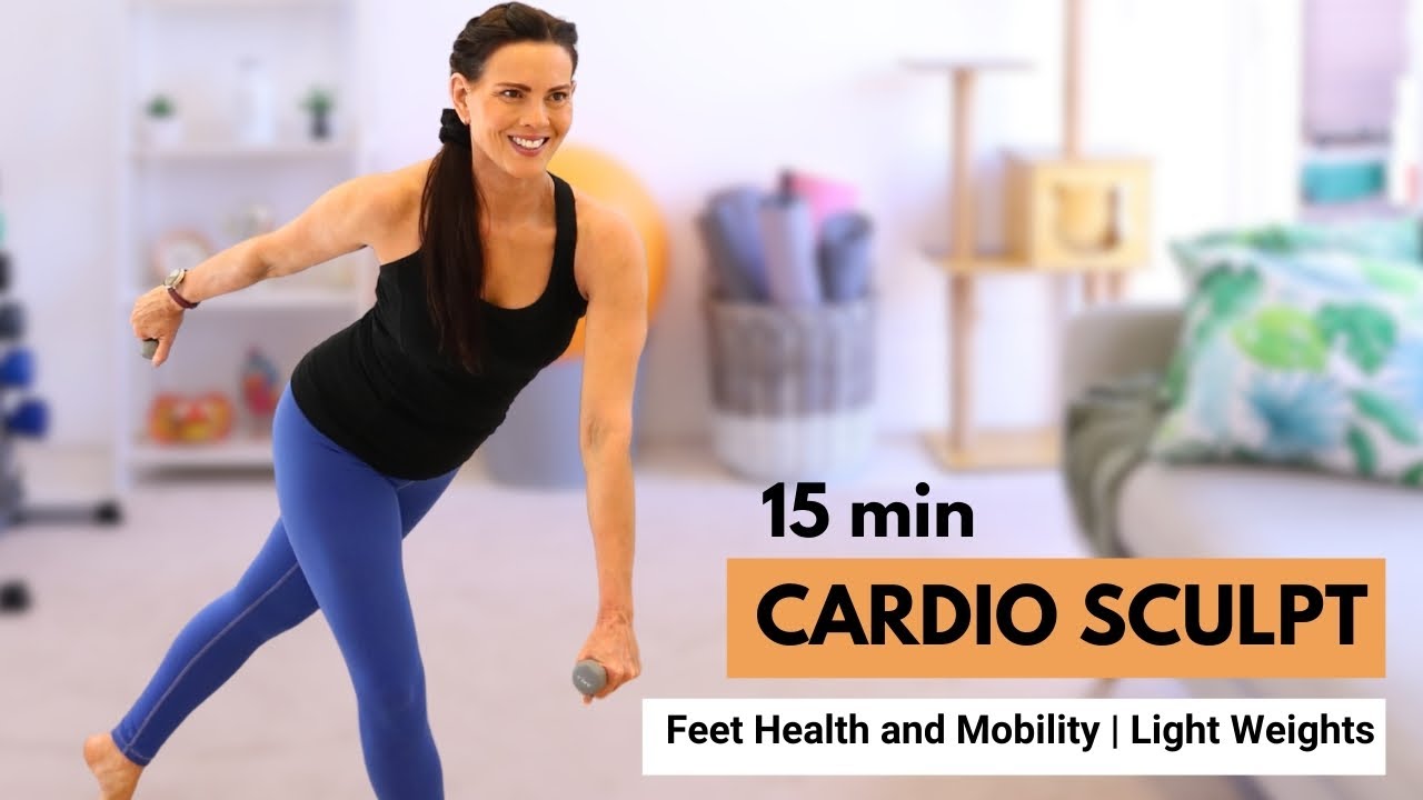 15 Min Tone With Tips Cardio Sculpt | Standing Full Body Workout with chat